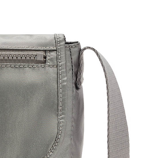 Kipling Sabian Metallic Crossbody Mini Çanta Gri | TR 1868WN